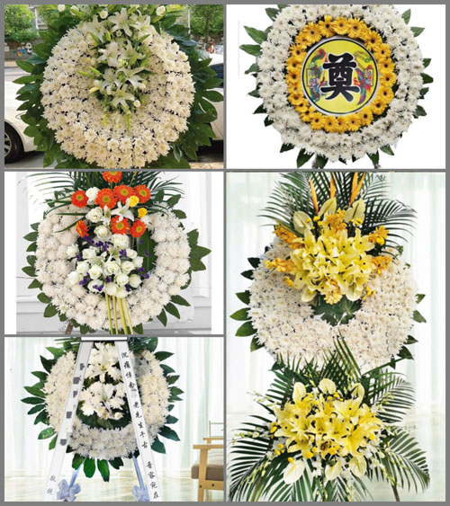 湖北孝感市大悟县四姑镇花圈速递